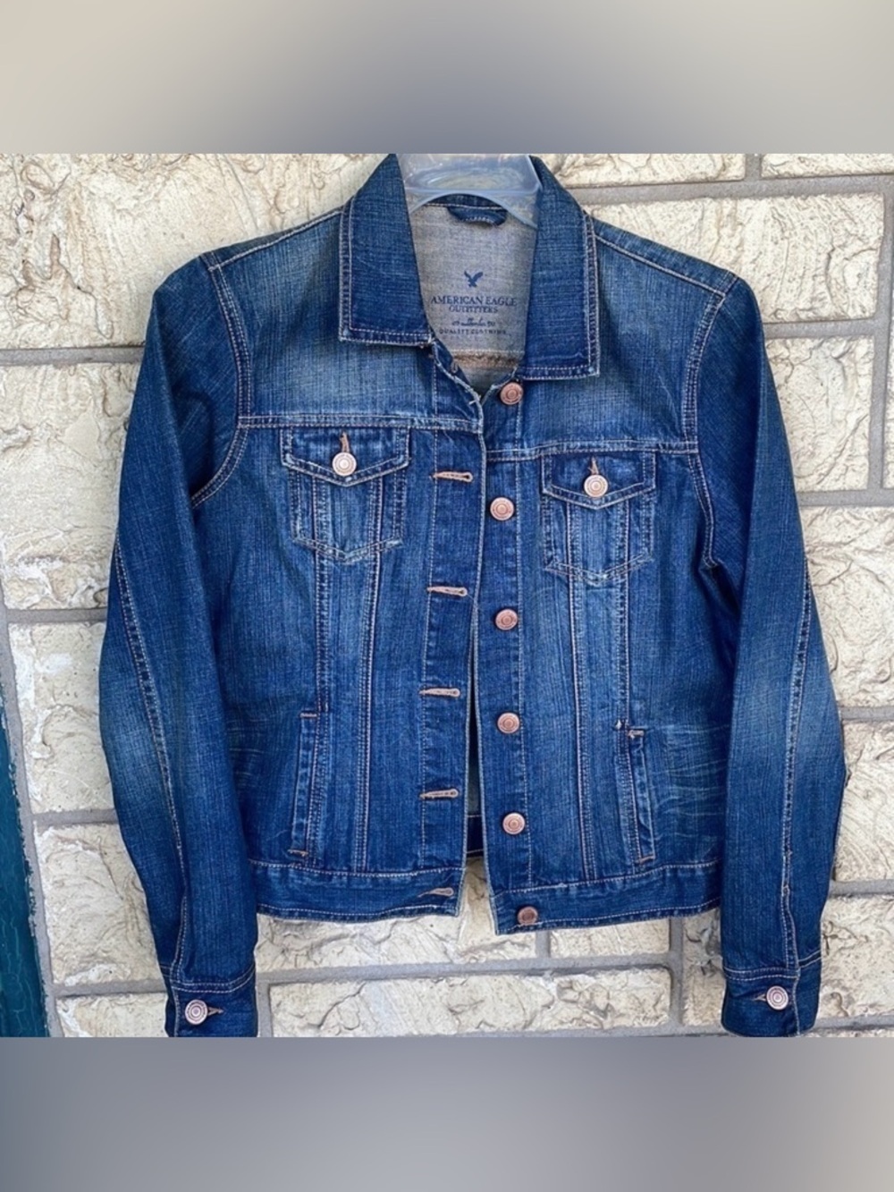 American eagle jacket jacket denim size Small Jean
